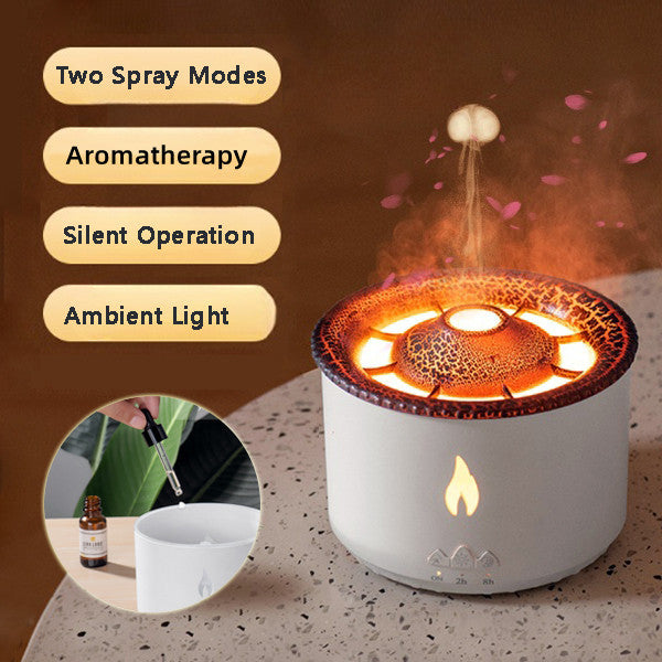 Creative Ultrasonic Volcano & Jellyfish Aromatherapy Humidifier Diffuser