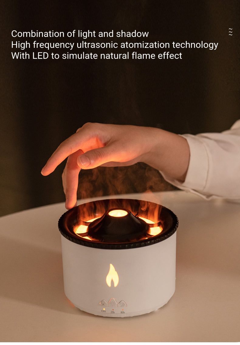 Creative Ultrasonic Volcano & Jellyfish Aromatherapy Humidifier Diffuser